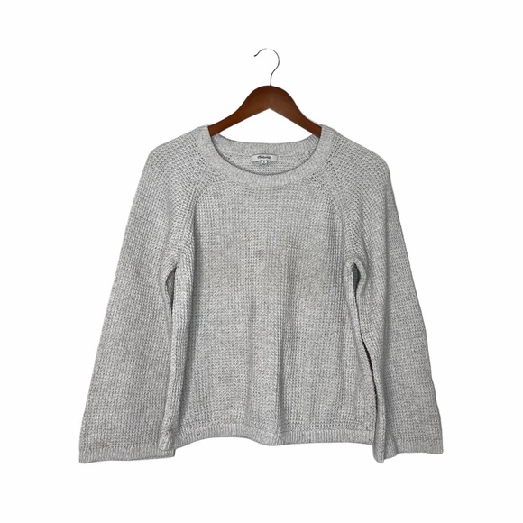 Madewell Sweaters - MADEWELL Waffle-Stitch Raglan Sleeve Supersoft Yarn Sweater